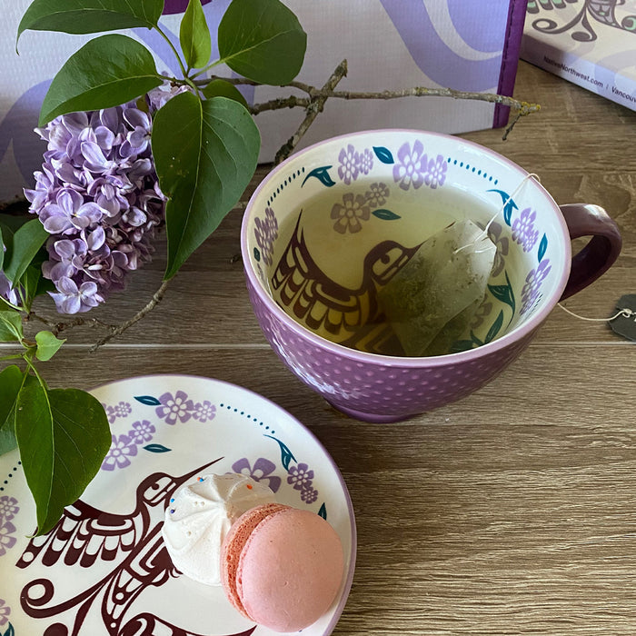 Hummingbird indigenous art mug by Francis Dick Canada