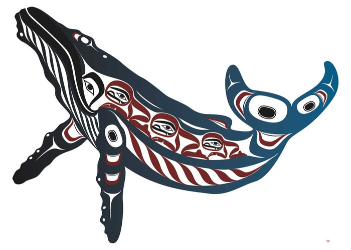 Mark Preston Humpback Whale Wall Art | Native Art Canada