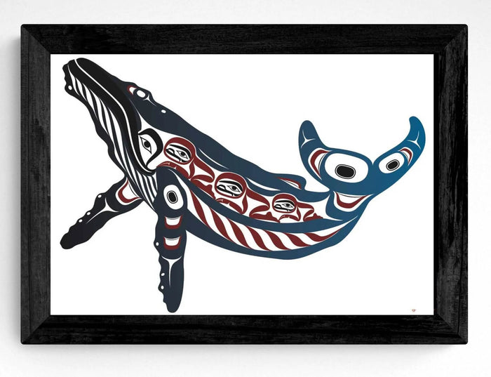 Mark Preston Humpback Whale Wall Art | Native Art Canada