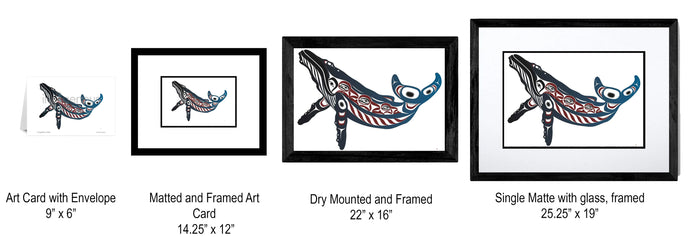 "Humpback Whale" Wall Art, artwork by Indigenous artist Mark Preston