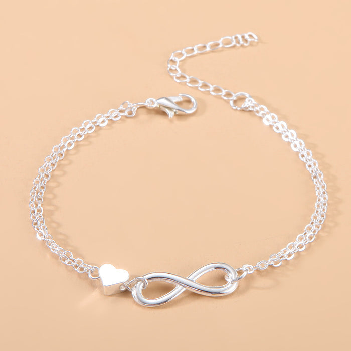 Infinity Heart Bracelet indigenous art gift by North of Fifty First Nations & Métis Art Boutique Canada