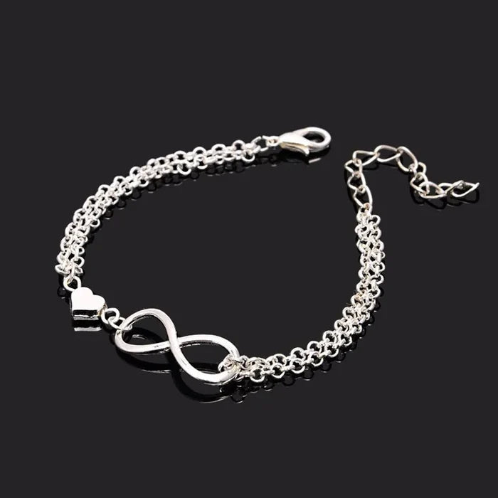 Infinity Heart Bracelet indigenous art gift by North of Fifty First Nations & Métis Art Boutique Canada