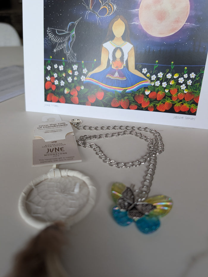 Dream catcher Necklace and Card