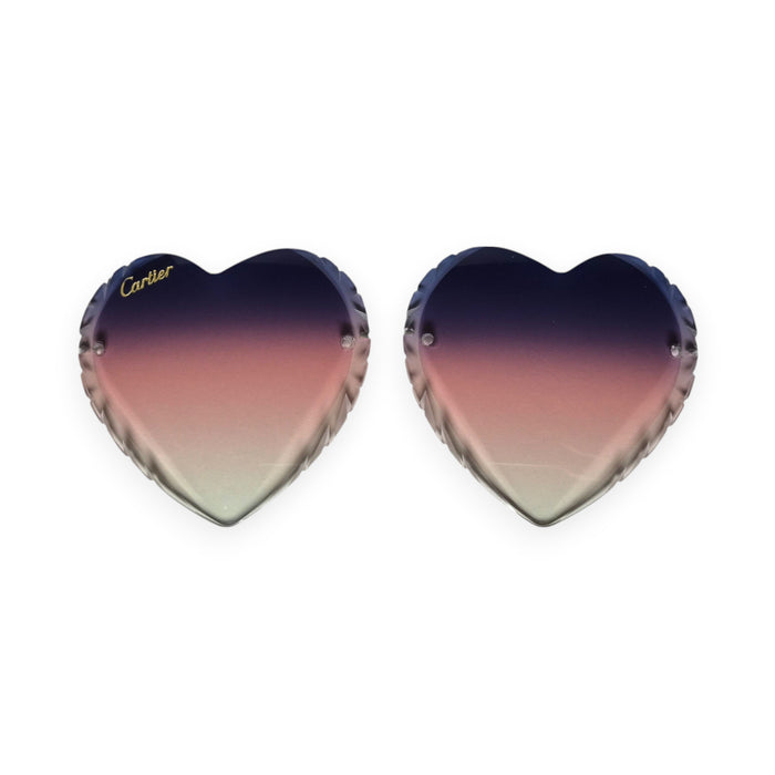 Kardias Lenses (58) - Blue to Pink Gradient (Diamond Cut)