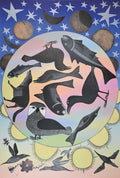 KENOJUAK ASHEVAK  Framed Art Card Collection - Choose from a selection of 13 prints indigenous art gift by Kenojuak Ashevak Canada