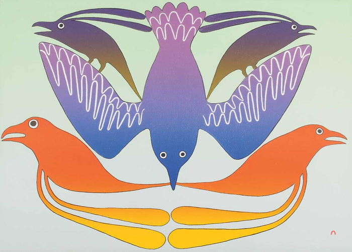 KENOJUAK ASHEVAK  Framed Art Card Collection - Choose from a selection of 13 prints indigenous art gift by Kenojuak Ashevak Canada