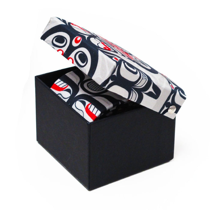 Killer Whale Crosshatch indigenous art gift by Curtis Wilson Canada