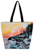 Killer Whale Sunset by Metis artist Carla Joseph