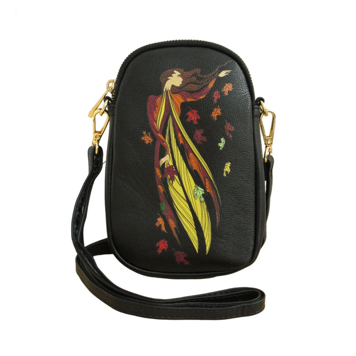 Leaf Dancer Phone Bag by Indigenous Artist Maxine Noel indigenous art gift by Maxine Noel Canada