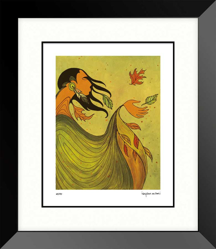 LIMITED EDITION ART PRINT -  Autumn by Native Artist Maxine Noel indigenous wall art by Maxine Noel Canada