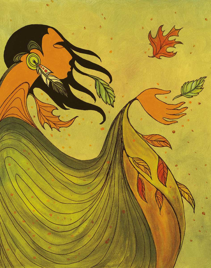 LIMITED EDITION ART PRINT -  Autumn by Native Artist Maxine Noel indigenous wall art by Maxine Noel Canada