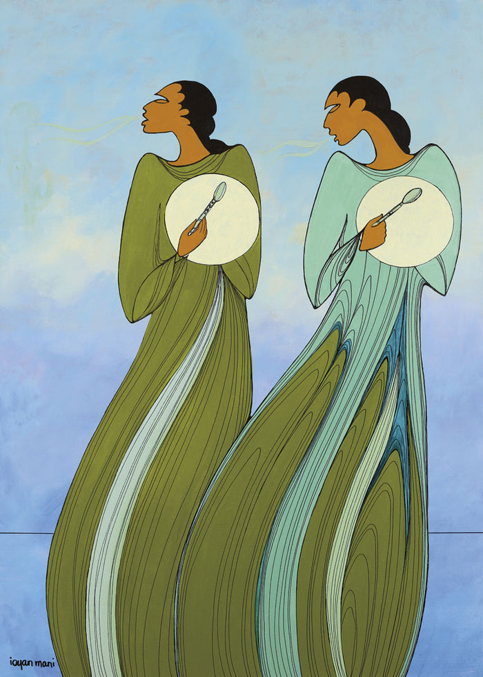 LIMITED EDITION ART PRINT - Earth's Heartbeat by Native Artist Maxine Noel indigenous wall art by Maxine Noel Canada