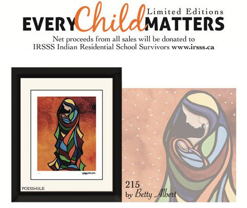 LIMITED EDITION ART PRINT - Every Child Matters by Native Artist Betty Albert indigenous wall art by Betty Albert Canada