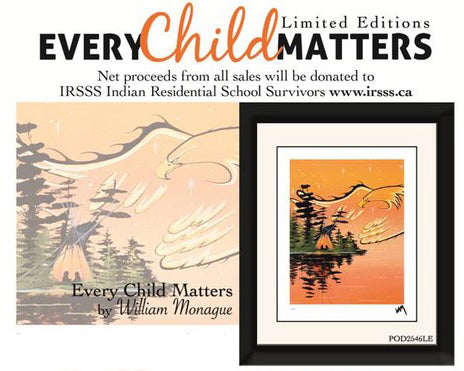 LIMITED EDITION ART PRINT - Every Child Matters by Native Artist Betty Albert indigenous wall art by Betty Albert Canada