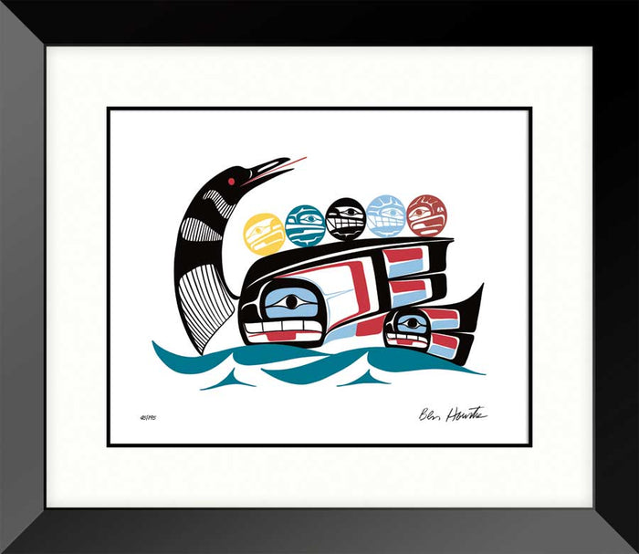 LIMITED EDITION ART PRINT -  Family II by Bella Bella Artist Ben Houstie indigenous wall art by Ben Houstie Canada