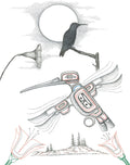 LIMITED EDITION ART PRINT -  Hummingbird by Native Artist Charles Silverfox indigenous wall art by Charles Silverfox Canada
