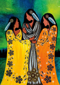 LIMITED EDITION ART PRINT - Motherhood by Cree Artist Betty Albert indigenous wall art by Betty Albert Canada