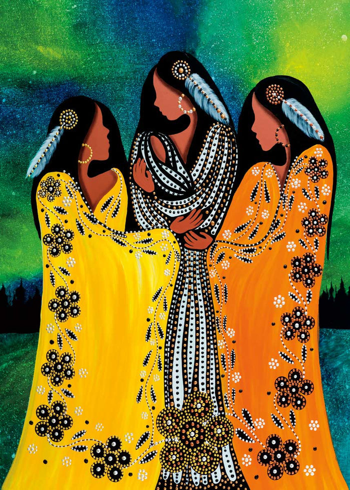 LIMITED EDITION ART PRINT - Motherhood by Cree Artist Betty Albert indigenous wall art by Betty Albert Canada