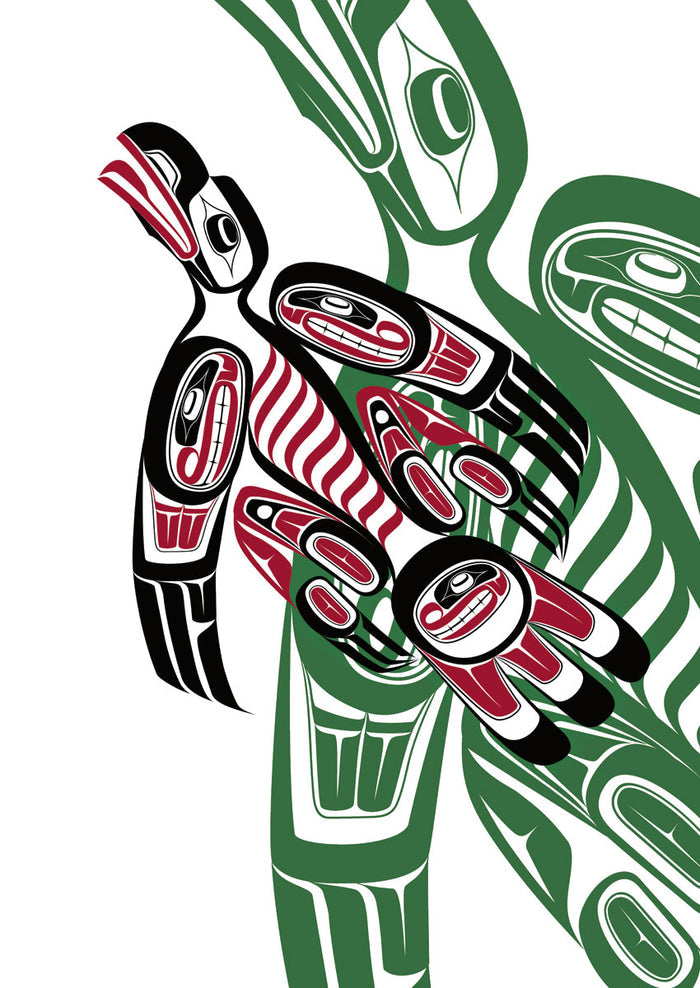 LIMITED EDITION ART PRINT -  Raven by Native Artist Todd Baker indigenous wall art by Todd Baker Canada