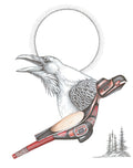 LIMITED EDITION ART PRINT -  Shaman's Rattler by Native Artist Charles Silverfox indigenous wall art by Charles Silverfox Canada