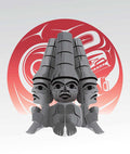 LIMITED EDITION ART PRINT -  Three Watchmen Blood Moon by Native artist, Mark Preston indigenous wall art by Mark Preston Canada