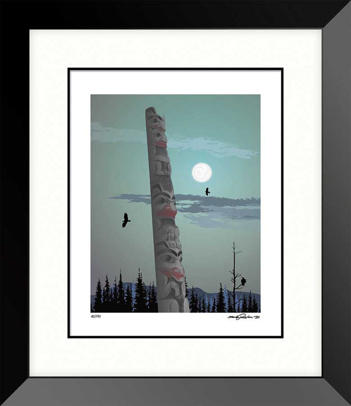 LIMITED EDITION ART PRINT - Totem by Tlingit artist, Mark Preston indigenous wall art by Mark Preston Canada