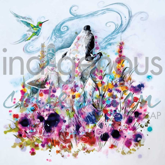 LIMITED EDITION ART PRINT -  Wild Flowers by Metis artist, Carla Joseph indigenous wall art by Carla Joseph Canada