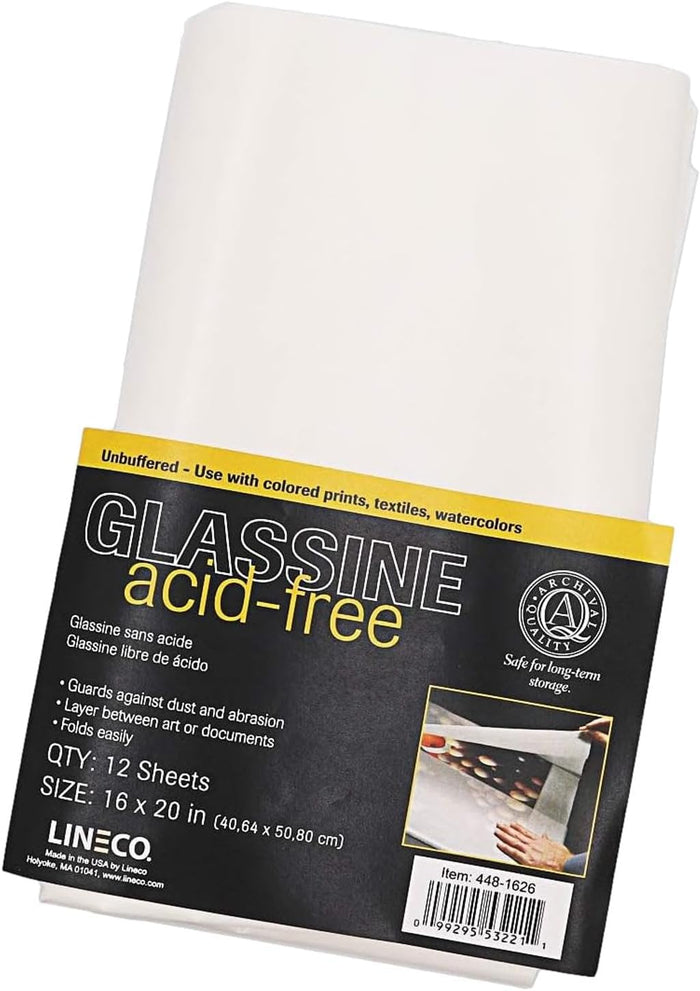 Lineco, Unbuffered Interleaving Glassine, 25#, 40 gsm