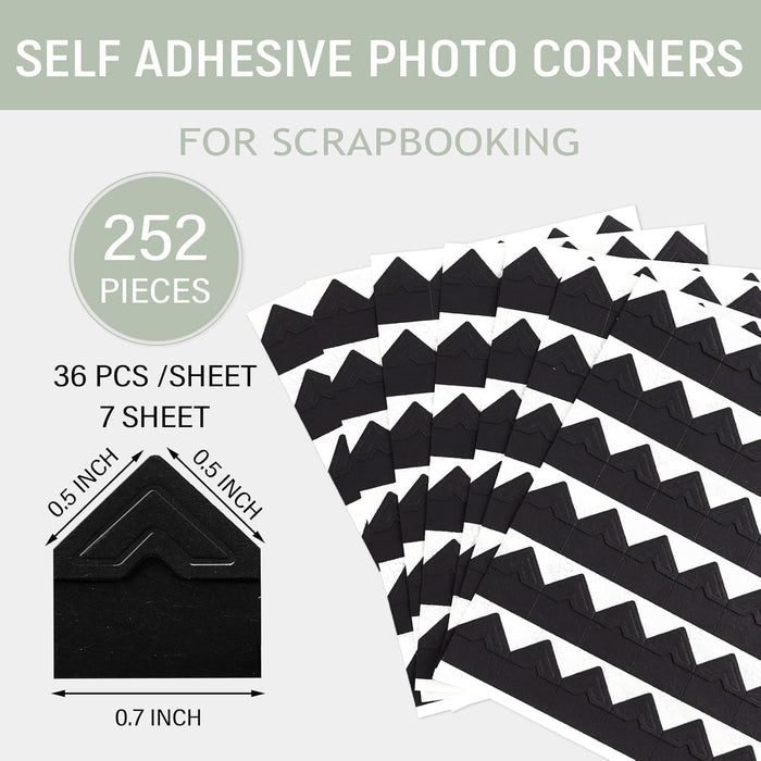 Lineco,Self-Adhesive Photo Corners,Package of 252