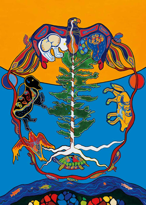 Kristy Cameron Love - The Great Tree Wall Art | Native Art Canada