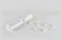 Lucite Knot Napkin Ring Set of 4 - Clear