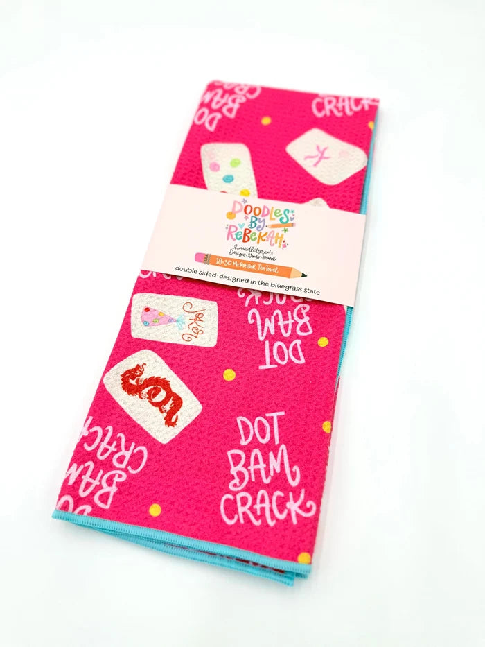 Mahjong Microfiber Tea Towel