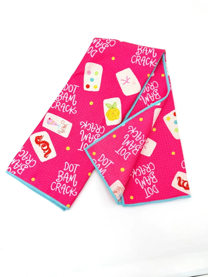 Mahjong Microfiber Tea Towel