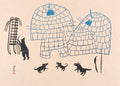 Man Repairing Sled indigenous art gift by Pitseolak Ashoona Canada