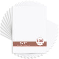 Mat Board Center, White Foam Board 1/8 inch Thick-Pack of 100 5x7