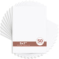 Mat Board Center, White Foam Board 1/8 inch Thick-Pack of 50 5x7