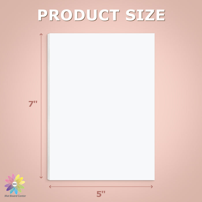 Mat Board Center, White Foam Board 1/8 inch Thick-Pack of 50