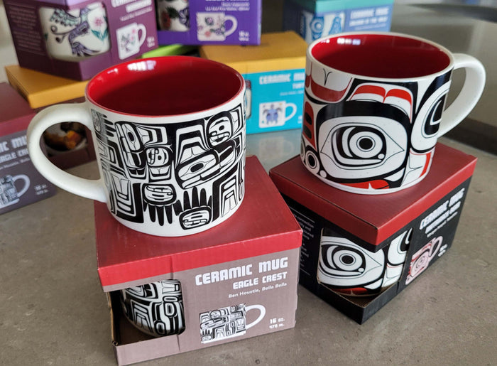 Matriarch Bear indigenous art mug by Morgan Asoyuf Canada