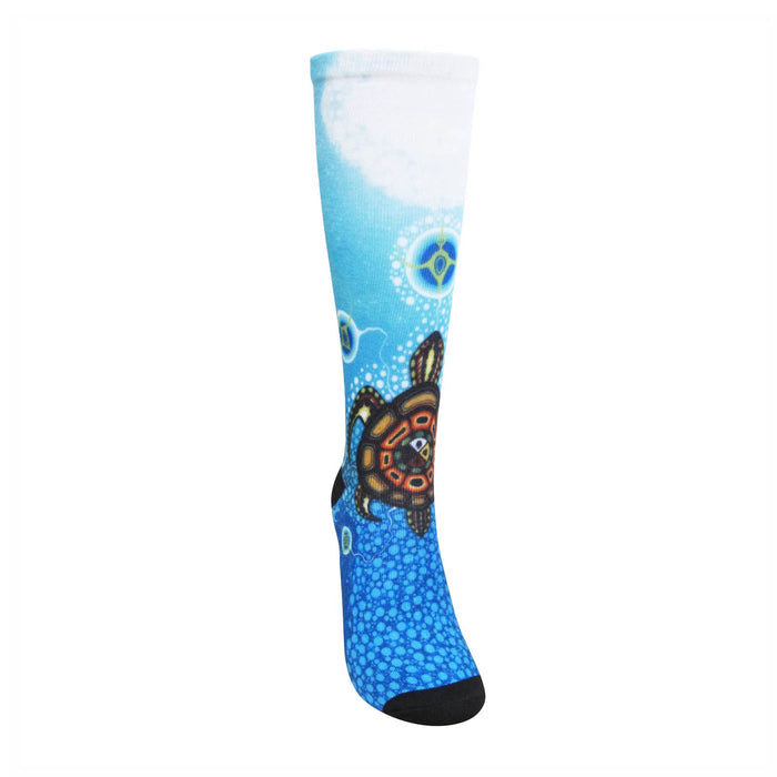 Medicine Turtle Socks, by James Jacko