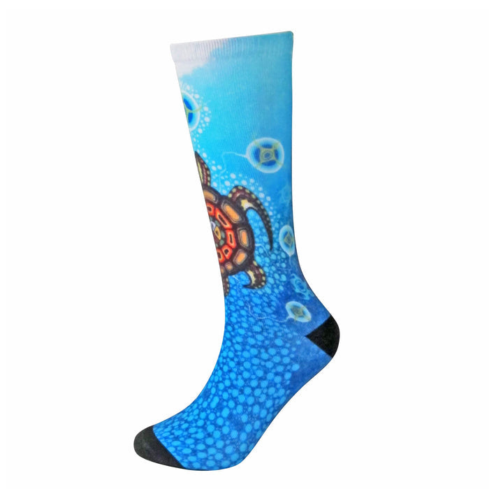 Medicine Turtle Socks, by James Jacko