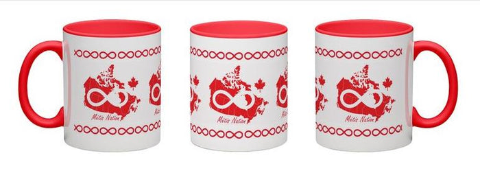 Métis Nation indigenous art mug by Tammy Jay Beaver Canada