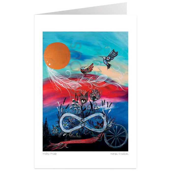 Karen Erickson Metis Pride Art Card | Native Art Canada