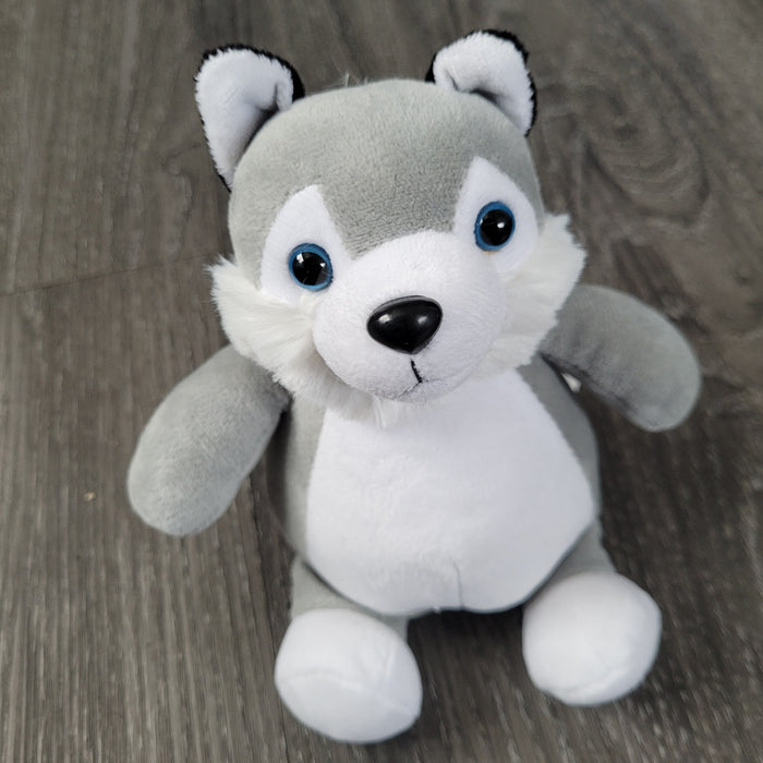 Mini Husky plush animal indigenous art gift by North of Fifty First Nations & Métis Art Boutique Canada
