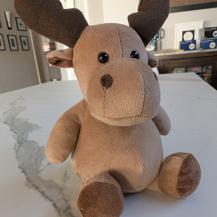 Mini Moose plush animal indigenous art gift by North of Fifty First Nations & Métis Art Boutique Canada