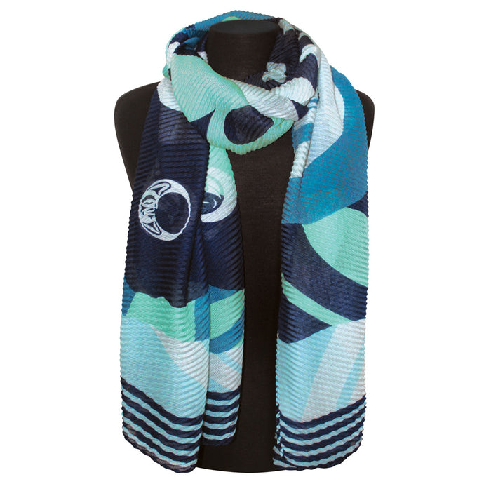 Moon Phases indigenous art shawl by Maynard Johnny Jr Canada