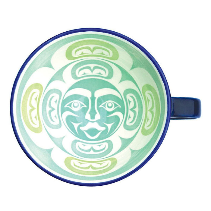Moon Porcelain indigenous art mug by Simone Diamond Canada