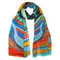 Mother Earth Eco Scarf by Indigenous artist, Maxine Noel indigenous art shawl by Maxine Noel Canada