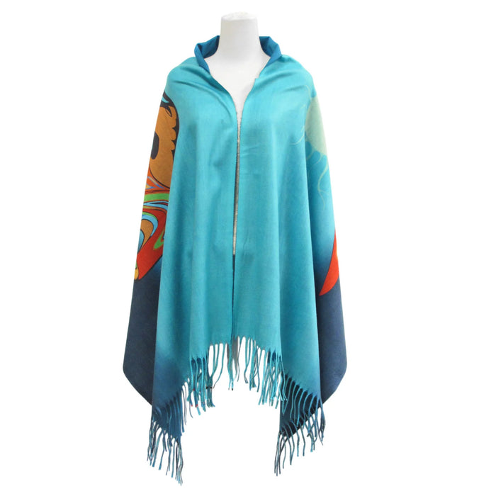Mother Earth indigenous art shawl by Maxine Noel Canada
