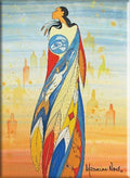Not Forgotten Fridge Magnet, artwork by Native artist Maxine Noel indigenous art gift by Maxine Noel Canada
