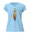Not Forgotton Vneck Women's Tshirt indigenous art gift by Maxine Noel Canada
